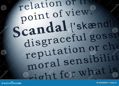 iscandals|scandals définition.